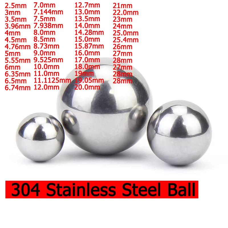 

Шарики из нержавеющей стали 201/304, высокоточные, цельные, гладкие, круглые, 2,5-28 мм, для подшипников, рогаток, велосипедов, самокатов