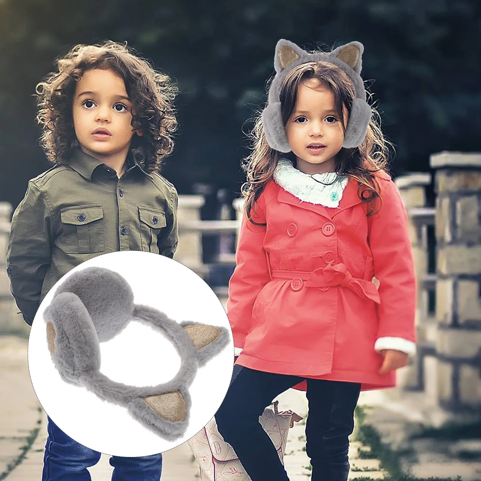 

Cat Ear Earmuff Cozy Winter Earmuffs for Girls Kids Ear Cover Windproof Warm Outdoor Earmuff Kids Earmuffs Winter Gift