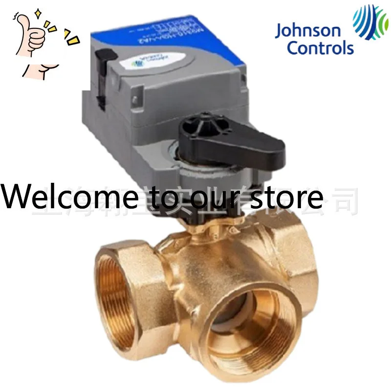 Johnson VG1805 Electric Three-way Bypass Ball Valve Regulating Valve Switch Type Analog AC24V Signal 0-10V