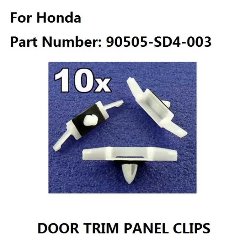 

x10 For Honda Side Window Rain Channel / Drip Moulding Trim Fastener Clips New-90505-SD4-003