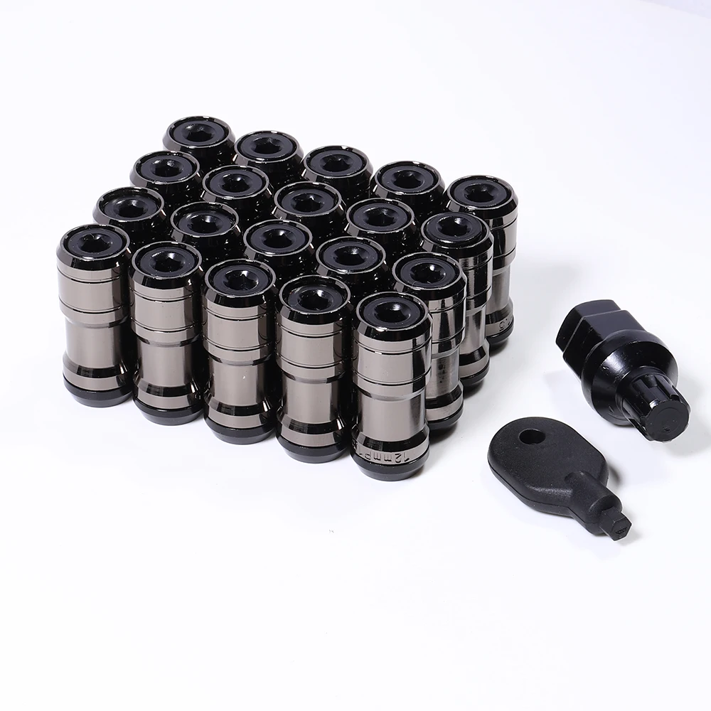 Concealed Heptagon Formula Steel Wheels Lock Lug Nuts Acorn Rim Close M12X1.5/M12x1.25 20PCS