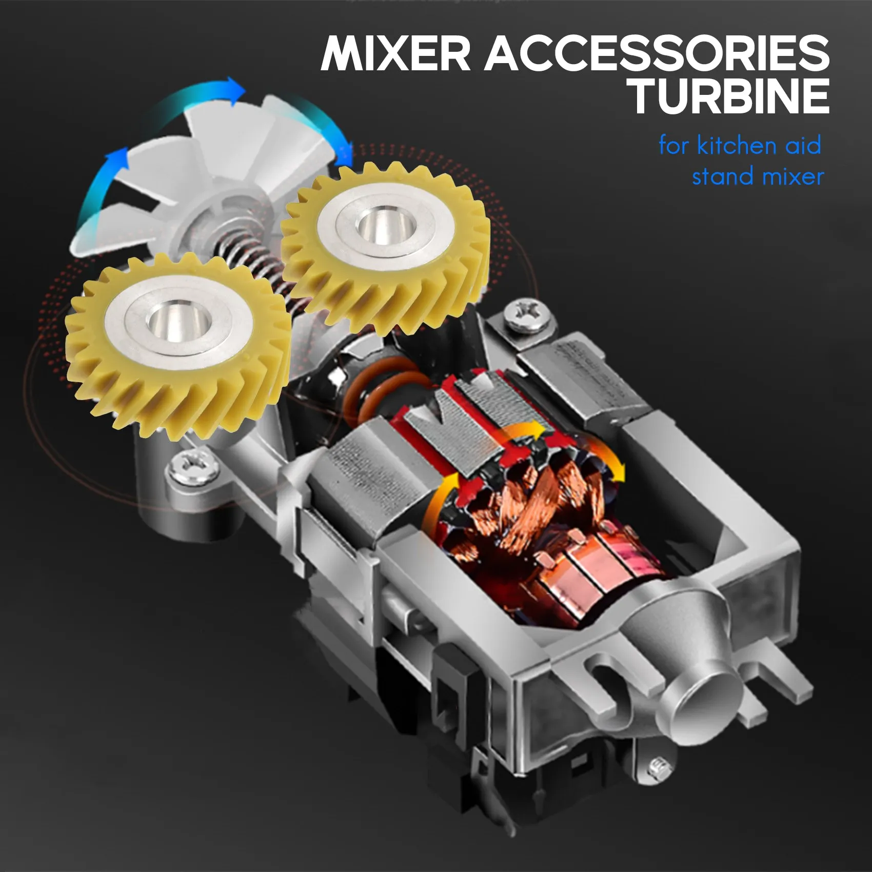 M14KW 10112253   ชิ้นส่วนทดแทนเกียร์หนอนผสมเหมาะอย่างยิ่งสําหรับเครื่องผสม KitchenAid-แทนที่ 4162897 4169830   เอพี 4295669