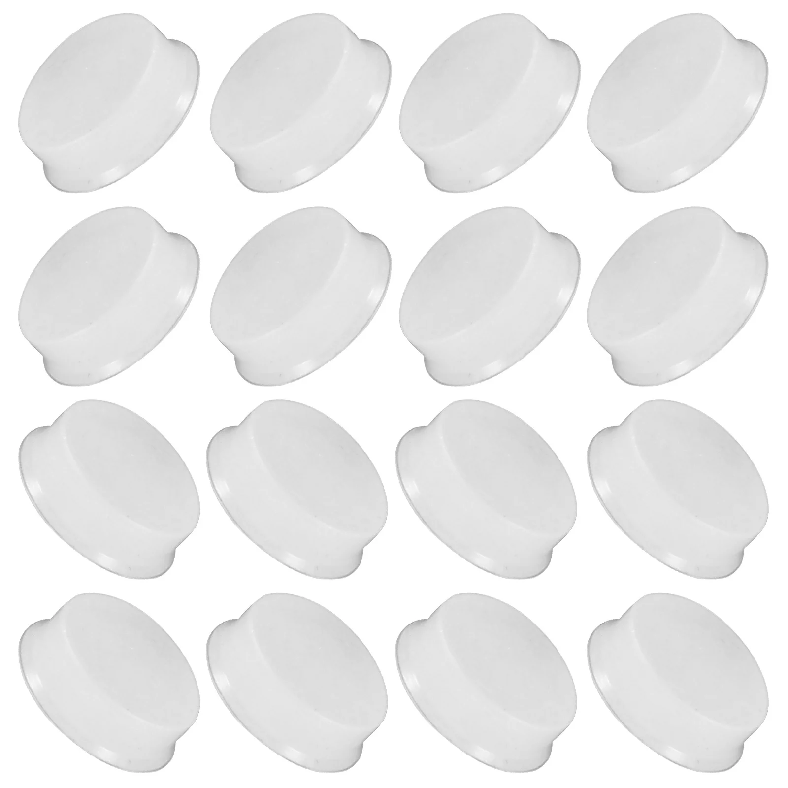 Penutup Flute Silikon 25pcs Penahan Tombol Lubang Terbuka Pelindung Perbaikan Instrumen Warna Putih