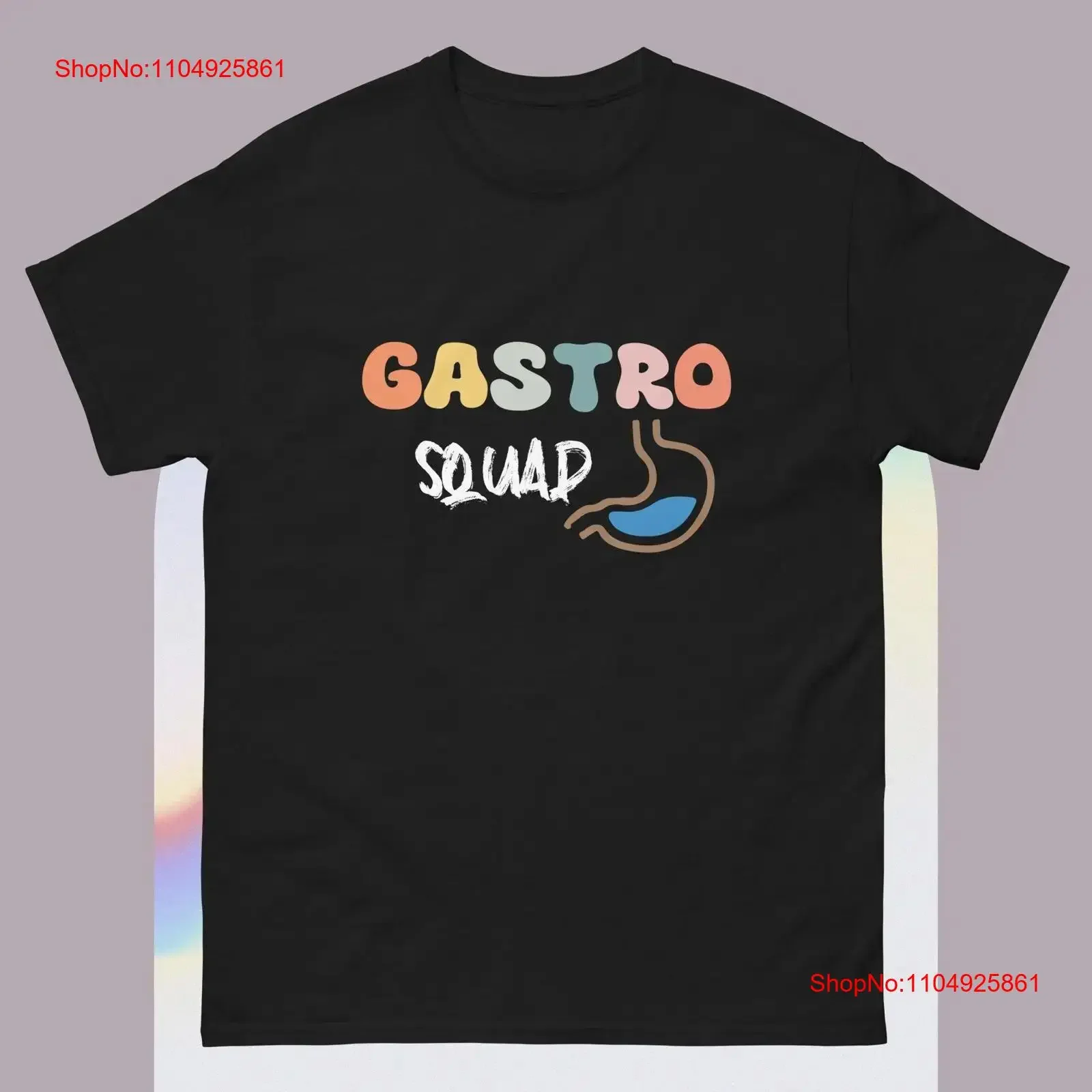 عيد الميلاد المعدة ممرضة فرقة أمراض الجهاز الهضمي طبيب خمر تي شيرت خمر غسلها للجنسين عارضة أزياء لينة مريحة