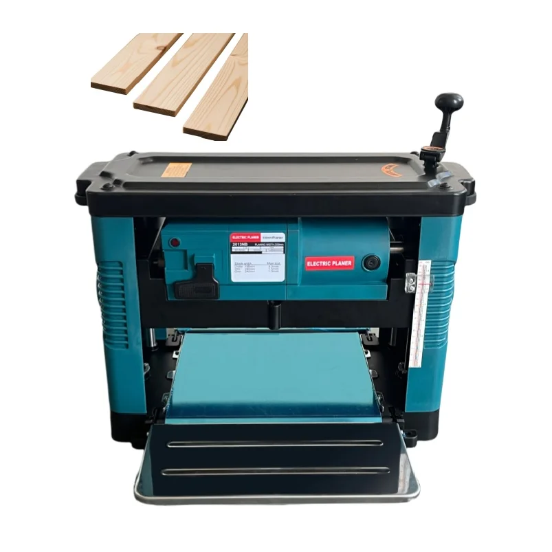 Portable Benchtop Multifunctional High Power Electric Pressure Planer for Small Woodworking Wood Planer Machine