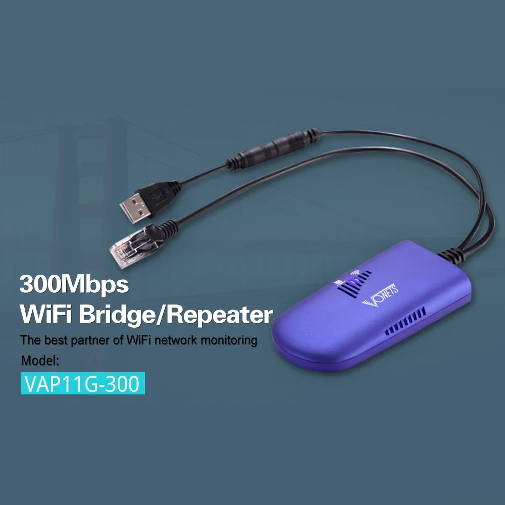 VONETS VAP11G-300 Portable Wifi Repeater/Bridge/Router Modes Multi-Functional AP Signal Booster Wifi Hotspot Extender Amplifier