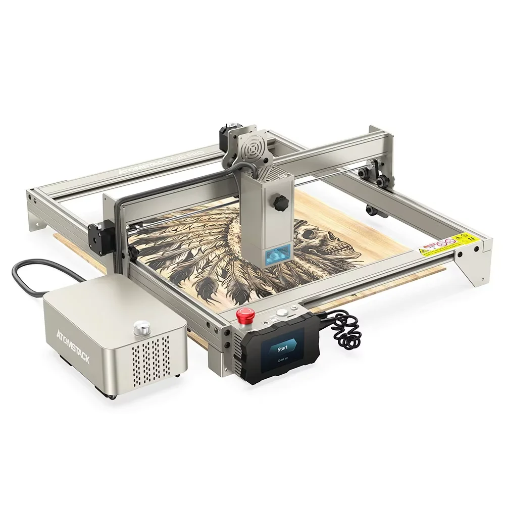 ATOMSTACK S20 Pro 20W Laser Engraver Cutter with Air Assist Kits, Focus Free, Quad-core Diode Laser,Offline Engraving,400*400 mm