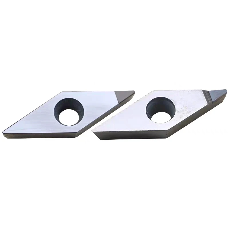 Lama girevole in alluminio diamantato PCD per lavorazione in lega di alluminio VBGT VCGT 110302 ad alta lucentezza con buona superficie