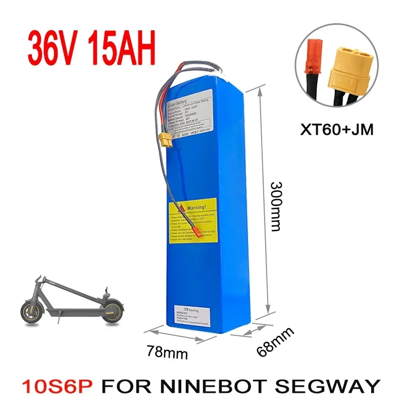 36V 15000mAH 18650  Lithium ion Battery Pack 15AH 540wH，for Segway Ninebot MAX-G30 Electric Special Batteries