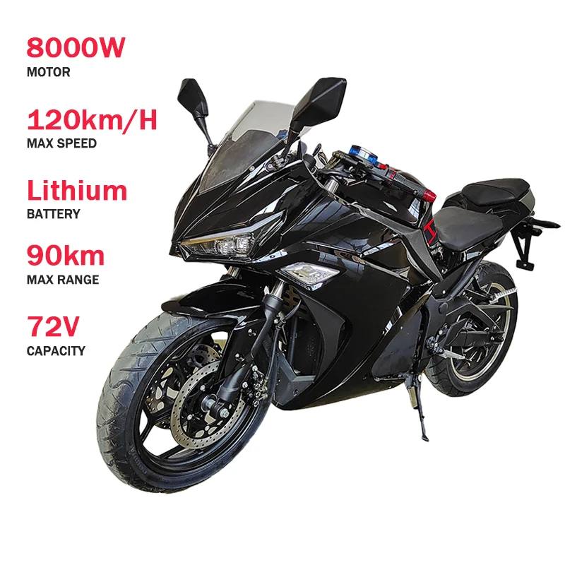 Wholesale Cool E Bike Electric Motorcycle 5000w Cool Electric Racing Motorcycle for Adult eec electric motorcycle scooter adults