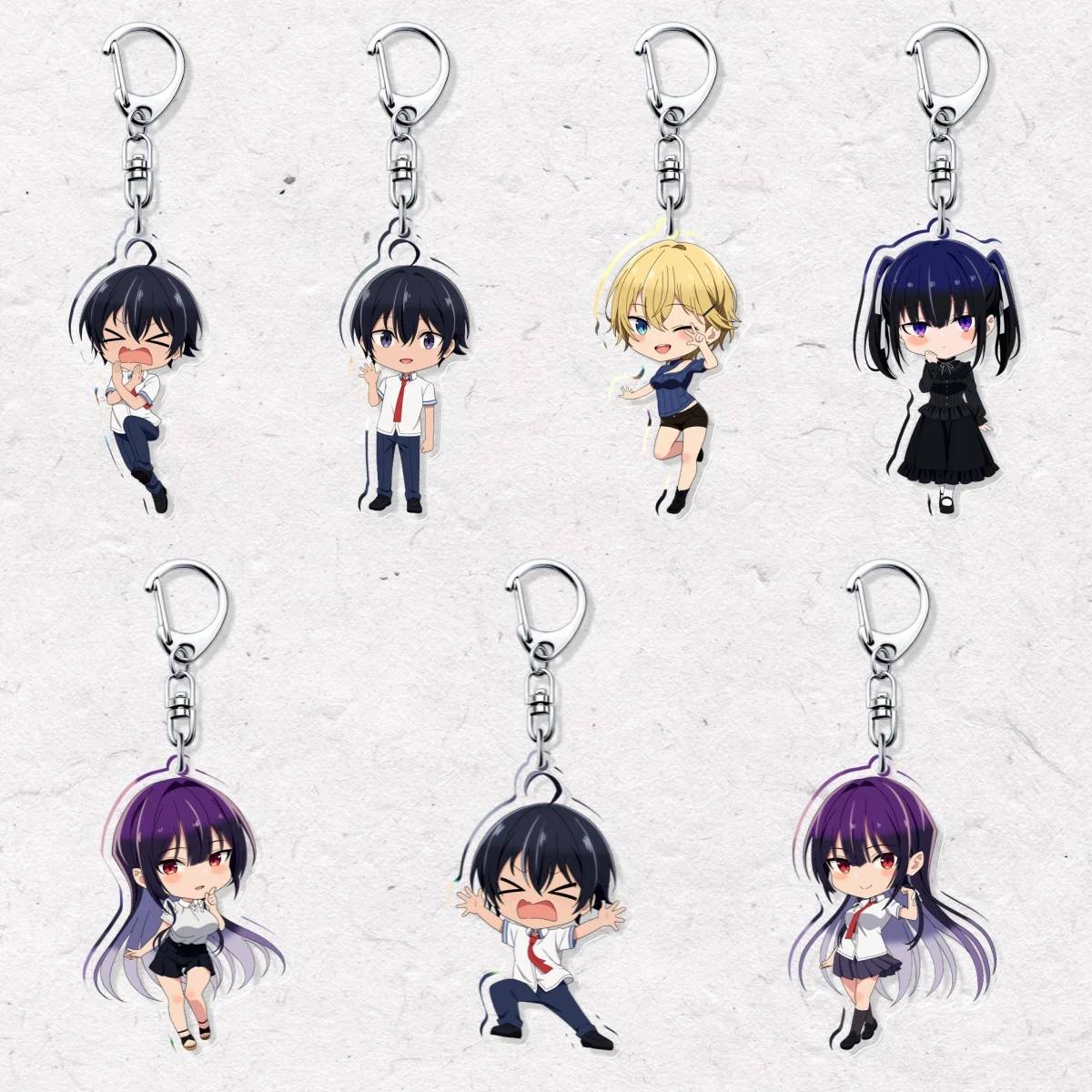 Haite Kudasai Takamine-san placa decoración de escritorio Shirota Koushi llaveros de pie Takamine Takane regalos para seguidores accesorios de cosplay
