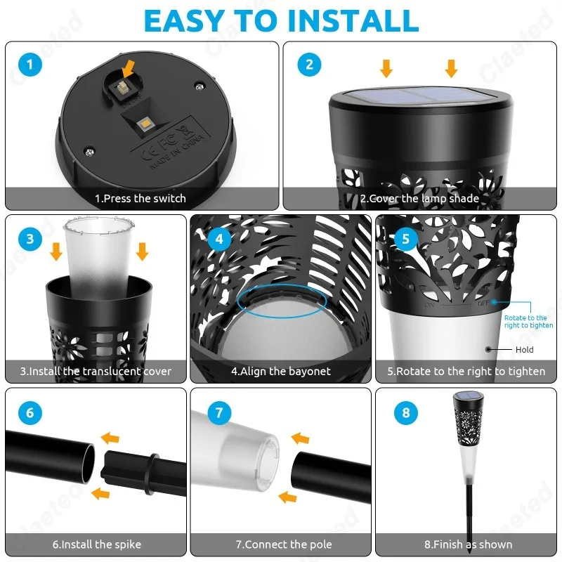 Creative New LED Solar Lawn Light Outdoor Waterproof Courtyard Garden Camping Site Plug in Decorative Atmosphere Light