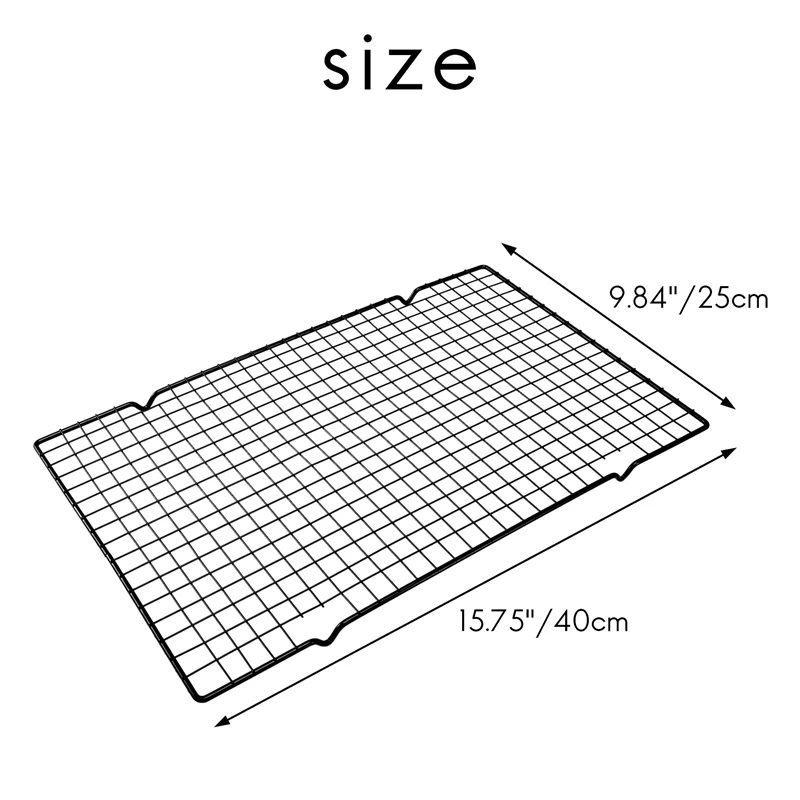 2 Pcs Cooling Racks Baking Rack,Non-Stick Cake Cooling Rack,Small Grid Oven Cooling Rack Perfect To Cool And Bake