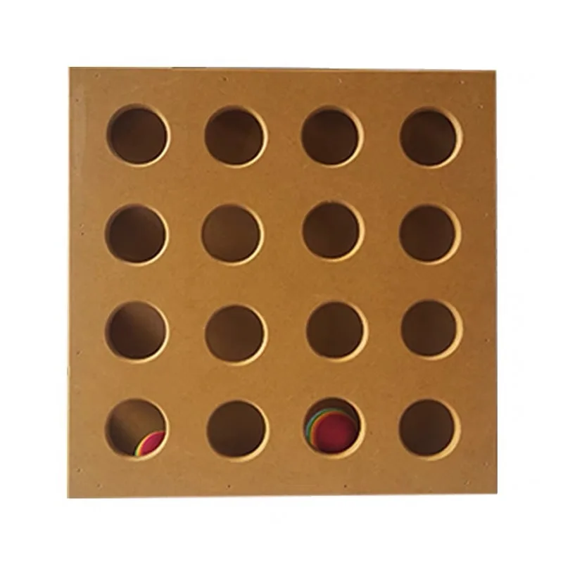 

Pet cat intelligence tease cat treasure box wooden