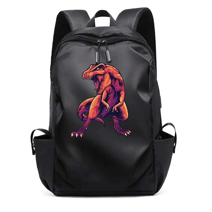 

Multi-Use Laptop Backpack Unisex Notebook Bag Waterproof Computer Bag Dinosaur Pattern Printed USB Charging Boy Girl Rucksack