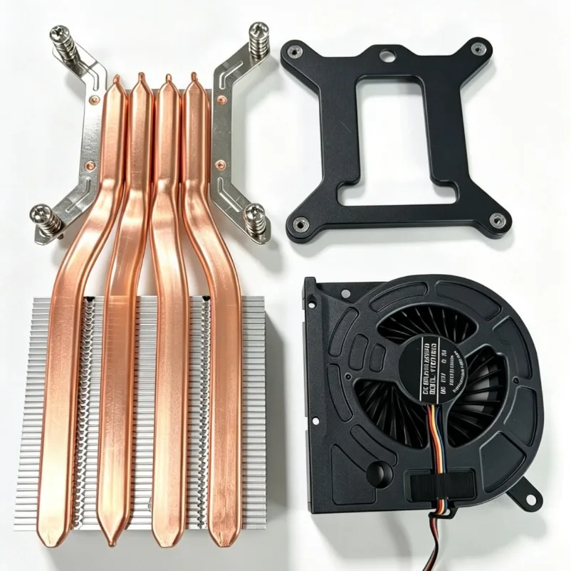 All-in-one Computer 4 Copper Tube Radiator CPU Radiator with Blower Silent Fan Base