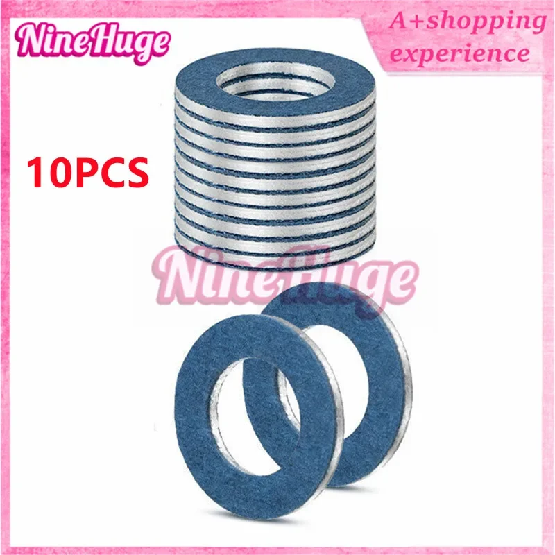

10Pcs Engine Oil Drain Plug Seal Washer Oil Pan Gasket Alumium Auto Parts Car Accessories 90430-12031 D3Y2 For Toyota Lexus