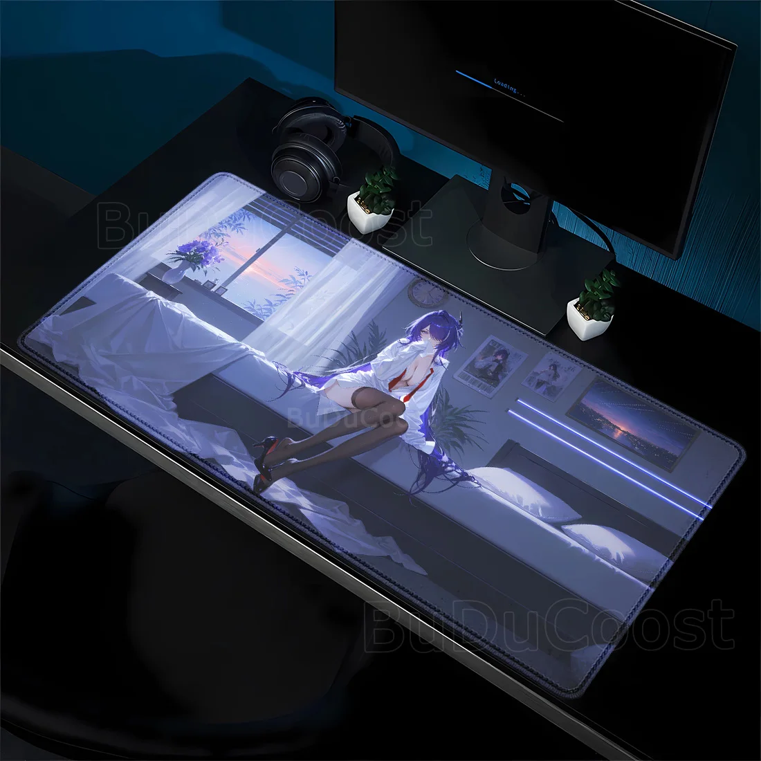 Acheron Anime sexy girl Mouse Pad Non-slip Rubber Gamer Mousepad Pc Table Decoration Honkai Star Rail HSR Gaming Office Desk mat