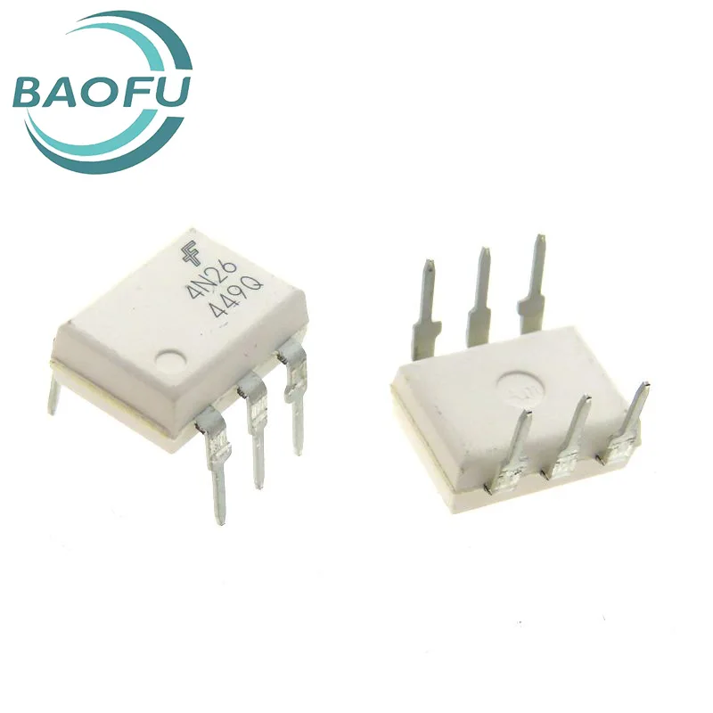Newly imported original 4N26 DIP-6 direct insertion photoelectric isolation optocoupler