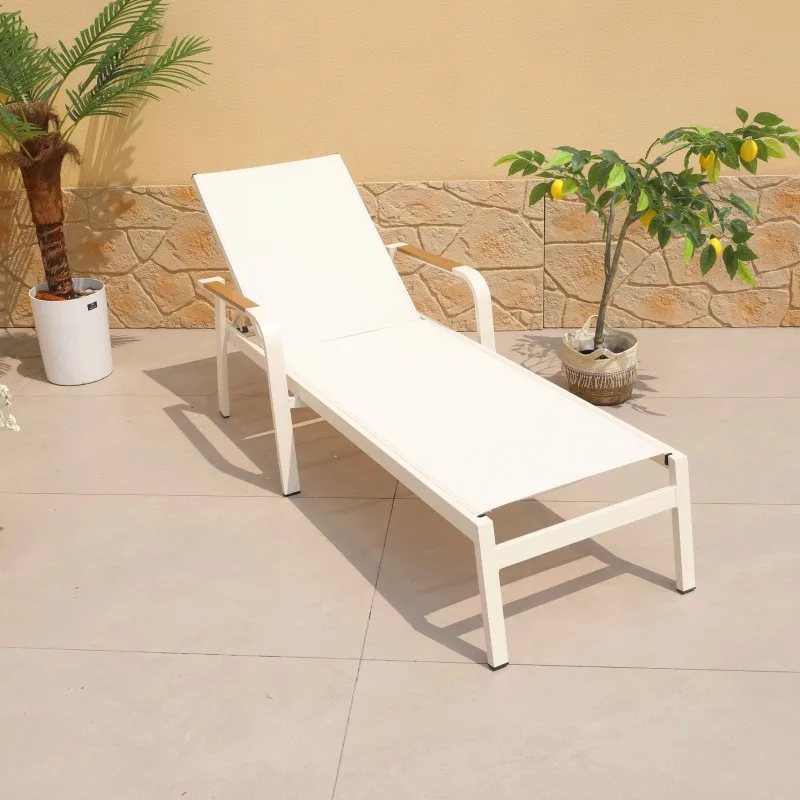 

Outdoor Teslin Mesh Loungers Swimming Pool Outdoor Garden Hotel Beach Chairs Outdoor Internet celebrity disassembly and resting