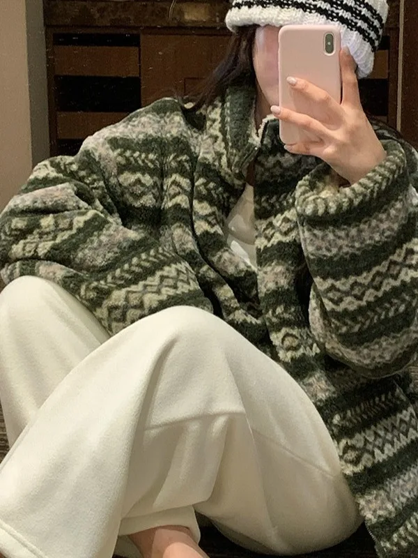 Vêtements d'extérieur chauds et colorés double face pour femmes, vêtements à la mode pour filles, coton d'hiver de style coréen