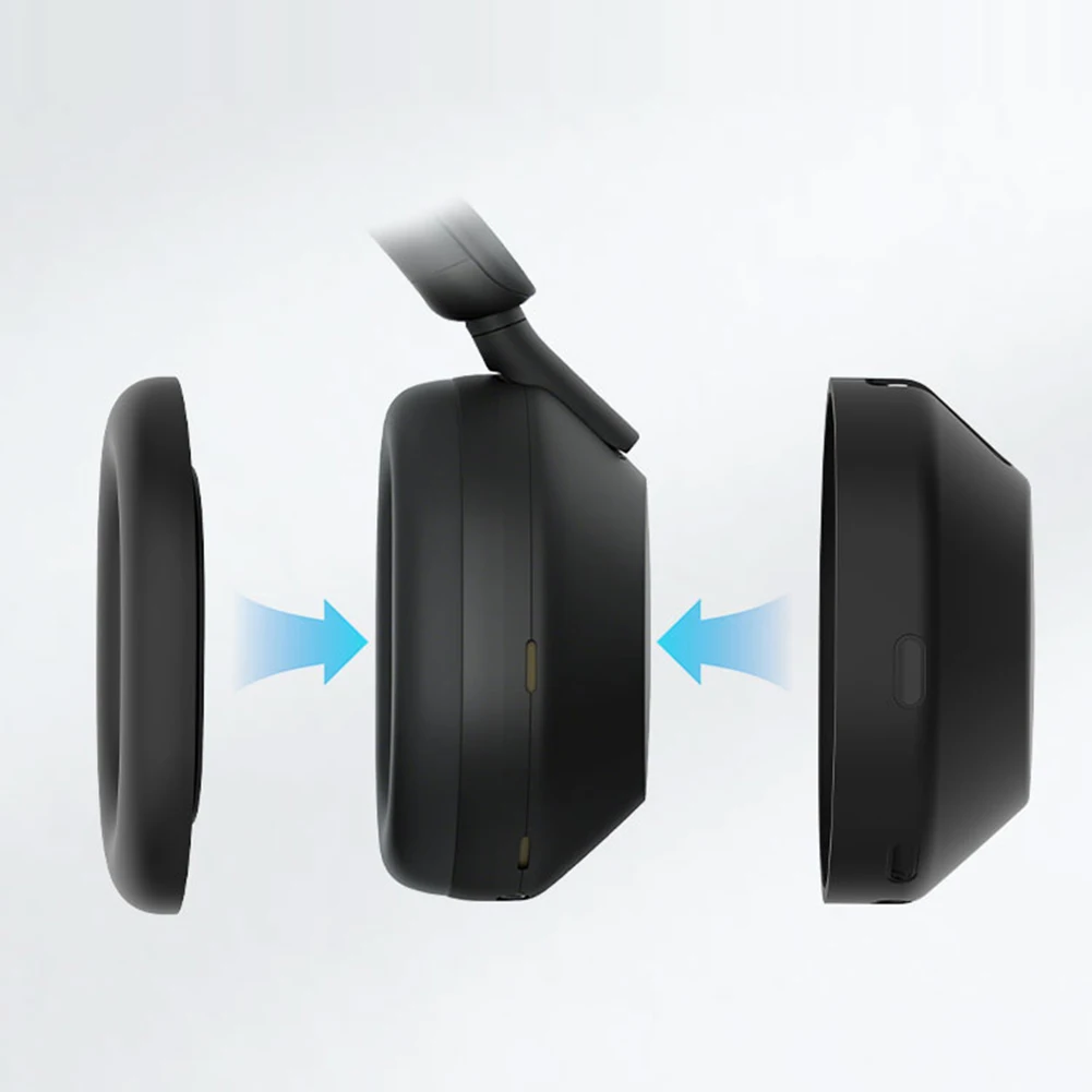 3Pcs Replacement Headphone Pads Anti-Fall Headphone Ear Cushion Non-Scratch Silicone Headset Protective Case for Sony WH-1000XM6