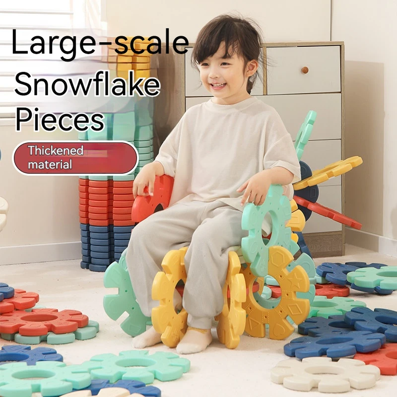 

Large-sized, educational building block toys for toddlers, made of plastic.