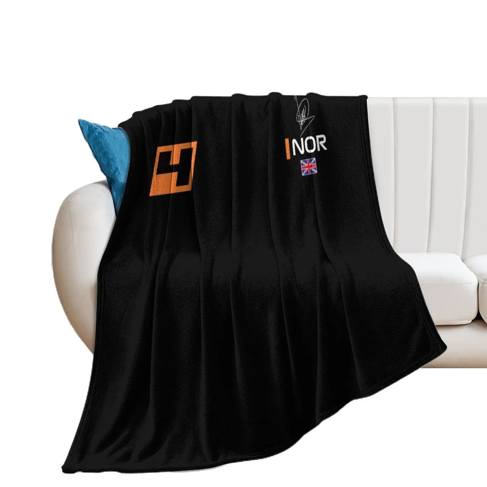 

Lando Norris 4 F1 2021 Throw Blanket Custom Cute Plaid valentine gift ideas Giant Sofa Blankets