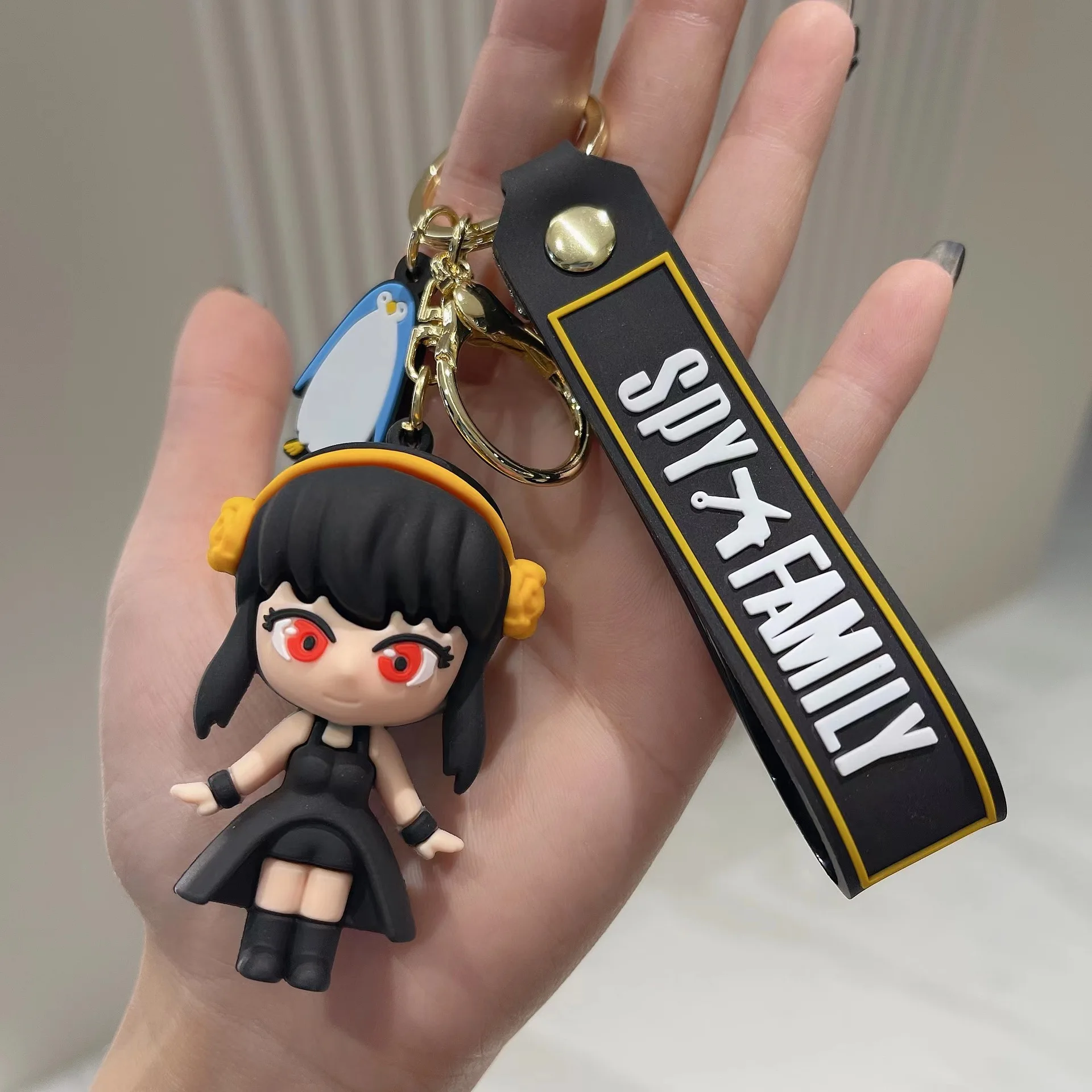 Cartoon Cute Spy Playhouse Soft Pvc Keychain Ania Doll Mobile Pendant Keychain