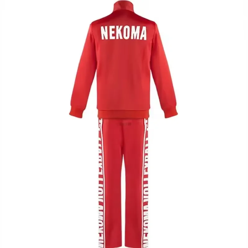 Anime Haikyuu Nekoma High School Uniform Kuroo Tetsurou Kozume Kenma Cosplay Costume Jacket Pants Volleyball Jerseys Sportswear