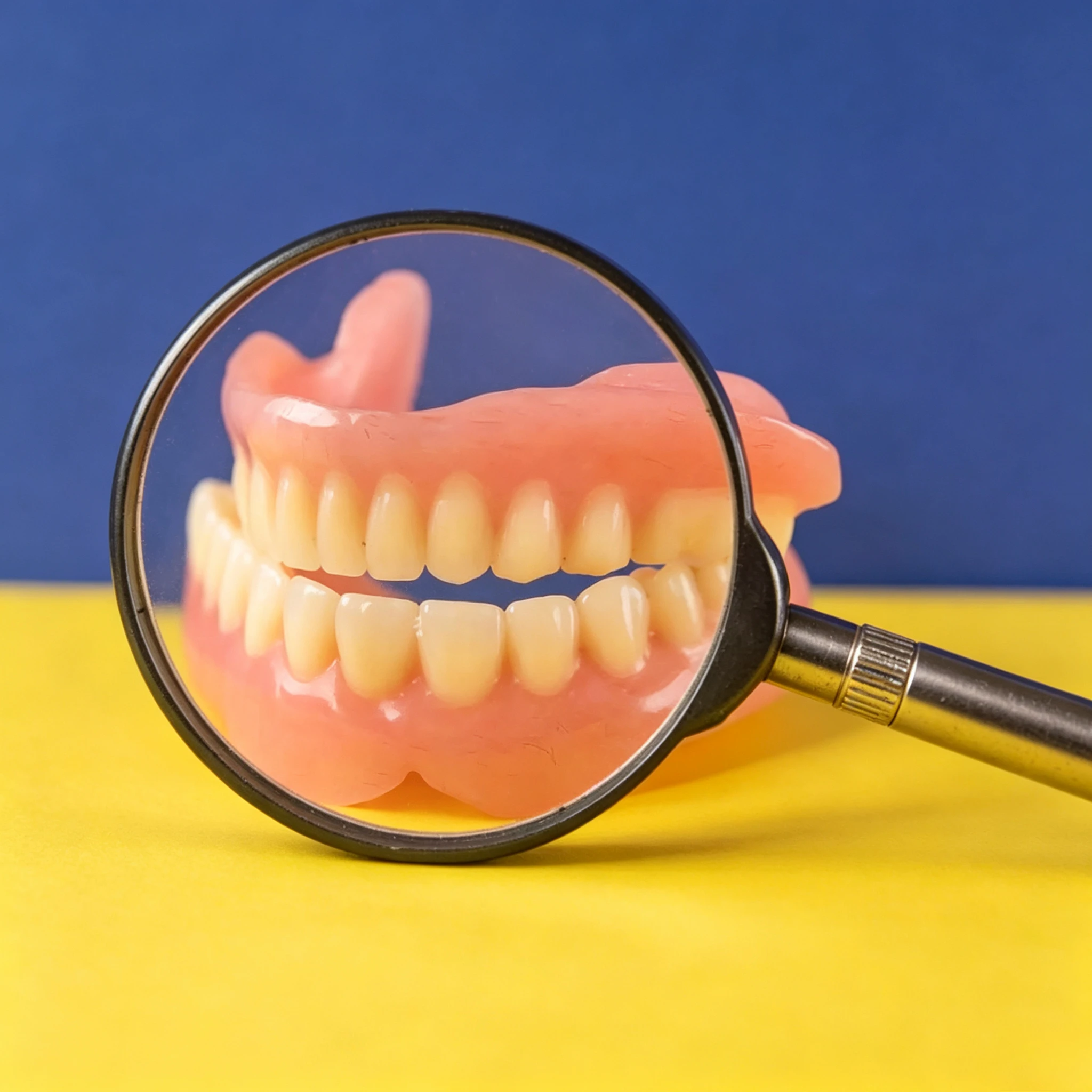 Daily Use Soft Silicone Dentures Natural Upper Lower False Teeth Kit with Free Toothbrush Toothpaste