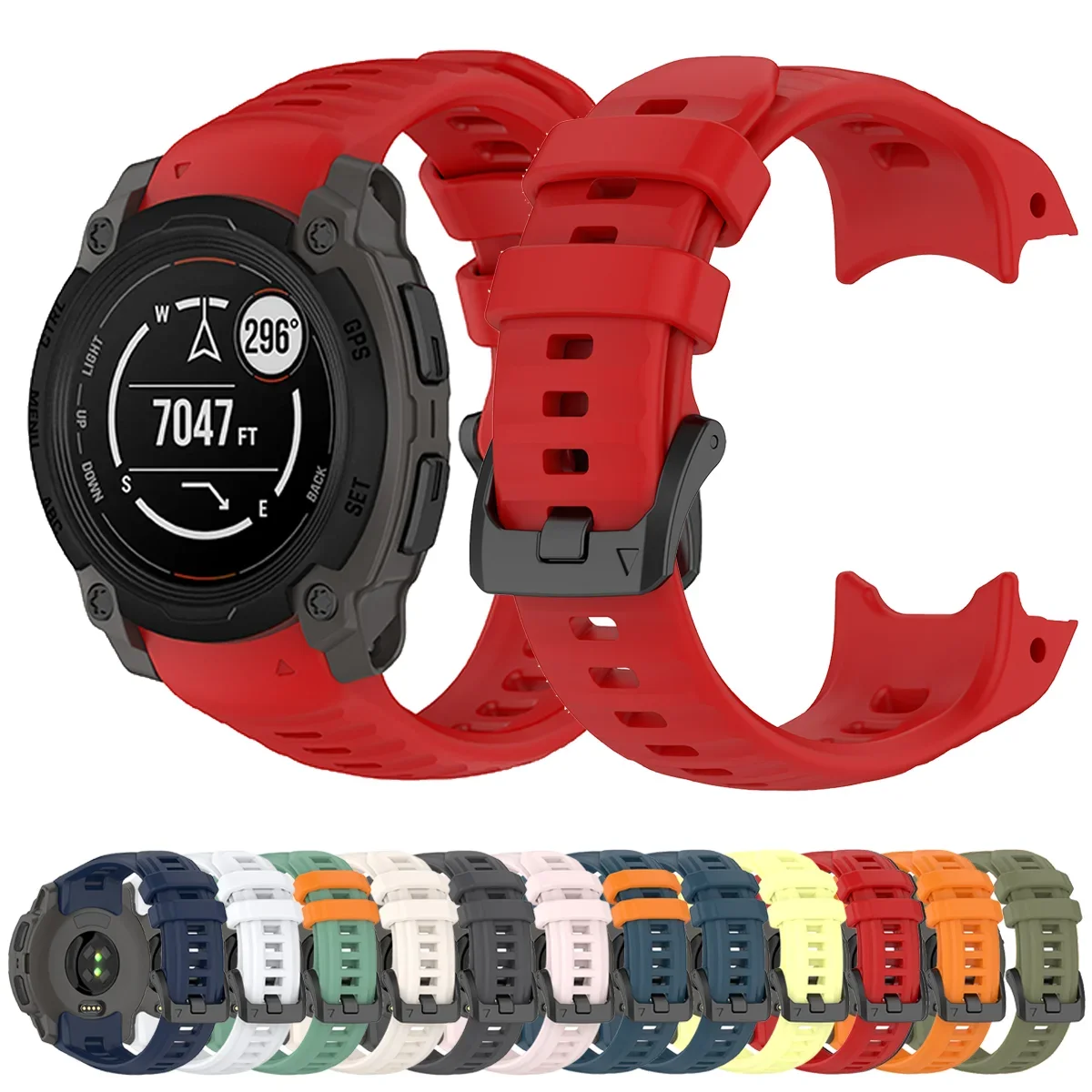 Silicone Strap For Garmin instinct E 45MM 40MM Smartwatch Band Replacement Watchband Wristband Accessories Bracelet