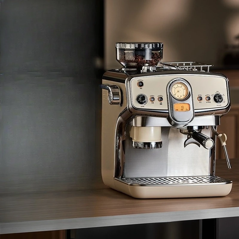 

Coffee machine, home and commercial semi-automatic Italian grinder