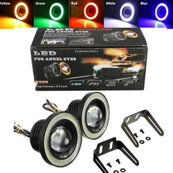 Car COB Auto DRL Led 12V HeadLamps Angel Eyes Fog Lamp Waterproof Headlights Daytime Running DayLight Turn Signal Trunk Led