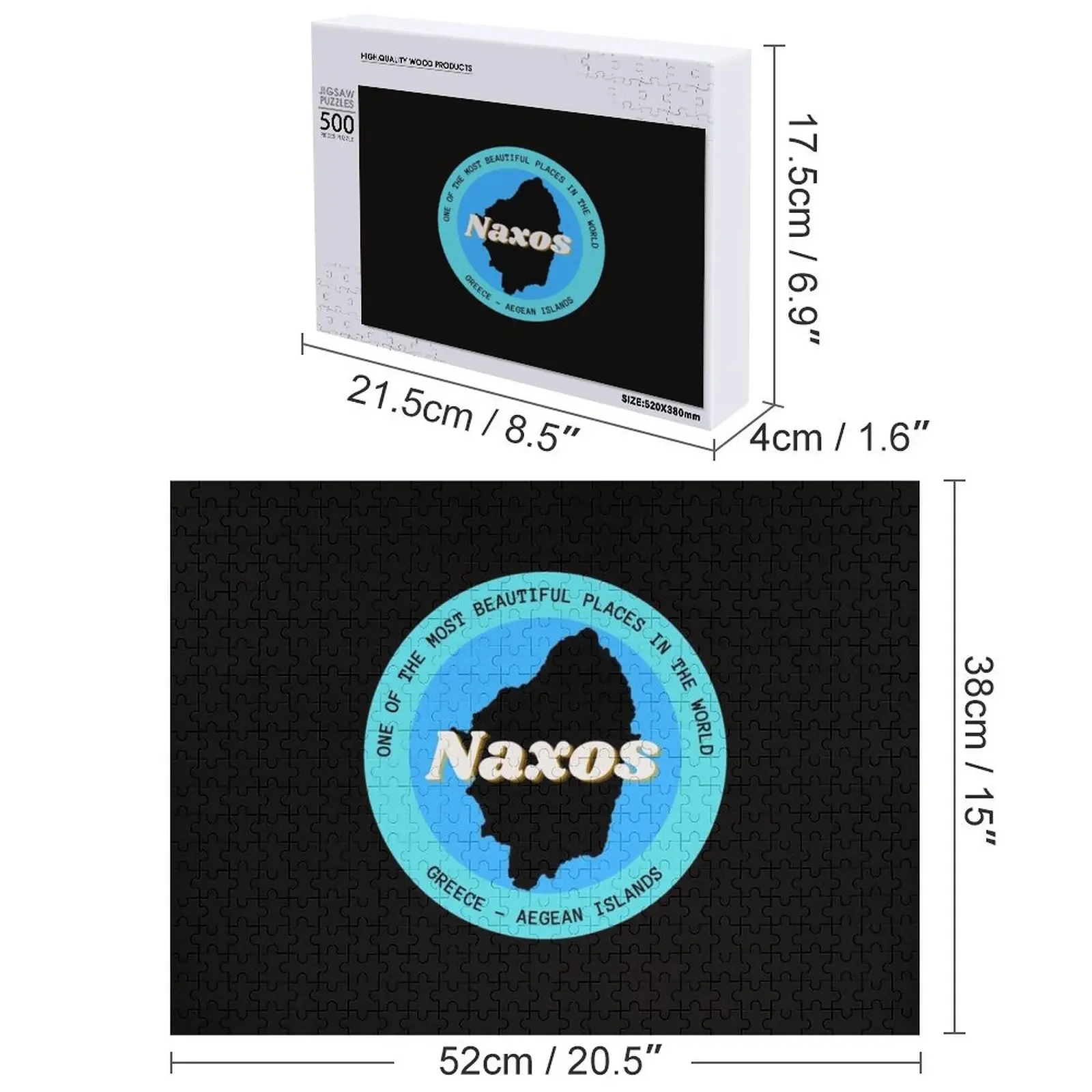 Naxos - Grecia Puzzle Puzzle in legno per adulti Puzzle in legno per adulti