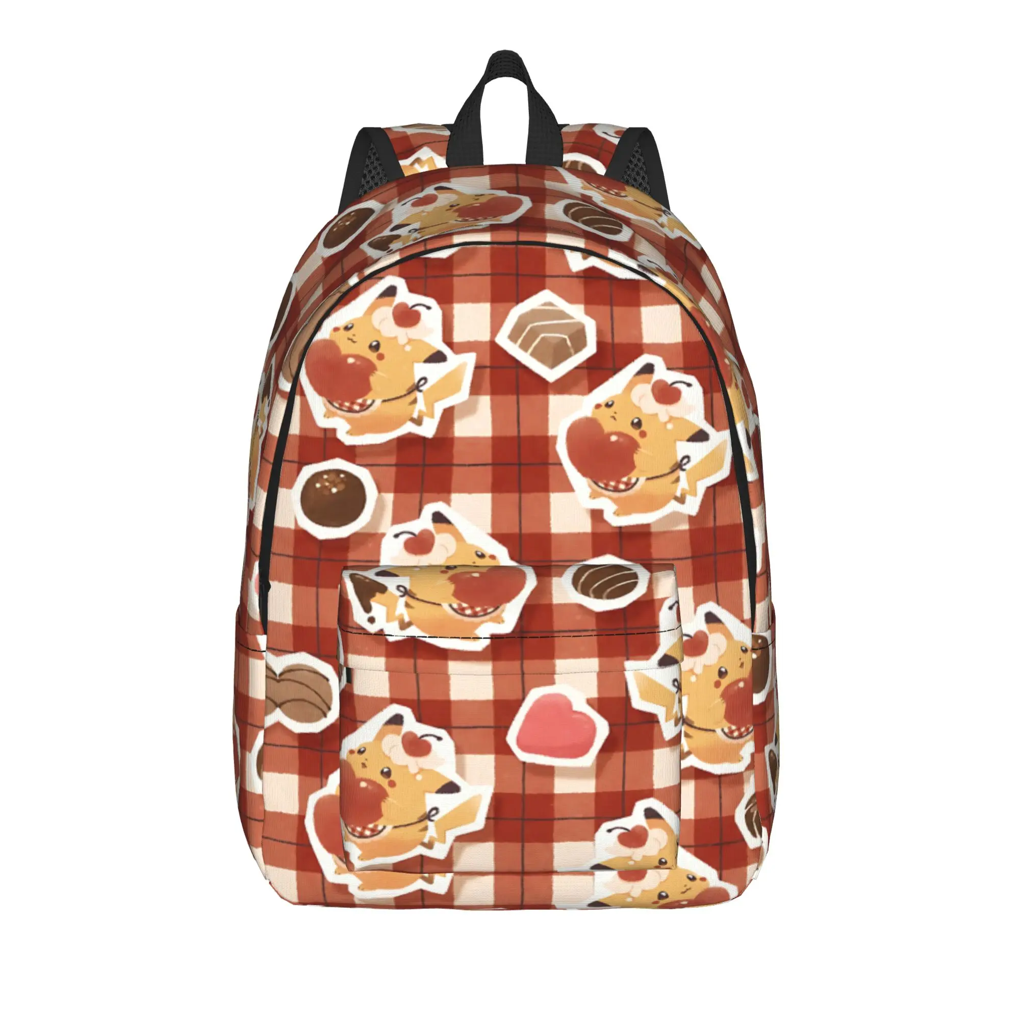 Fashion Cartoon Pokemon Theme Backpack  Mochilas Adjustable Strap Office Work Large Capacity Rucksack