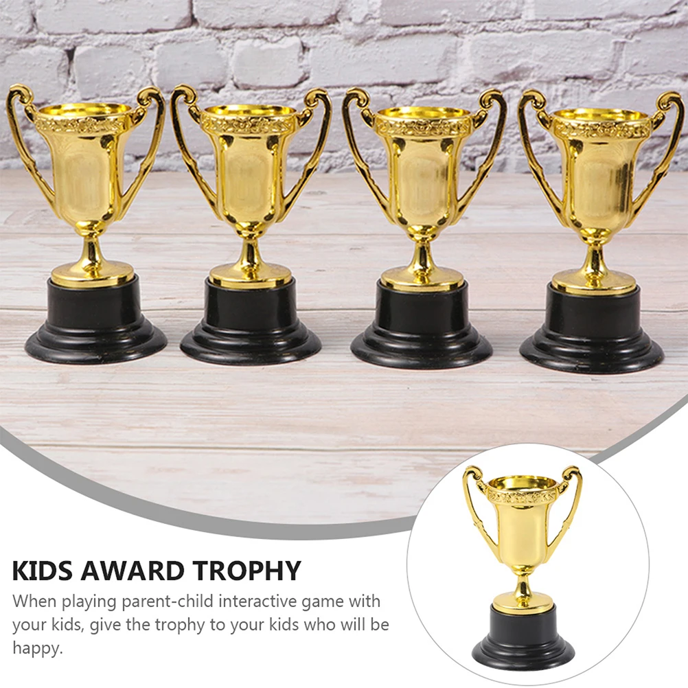 

Plastic Trophy Mini Award Trophies Small Soccer Champion Awards Kids Party Favors Classroom Rewards Lightweight Portable