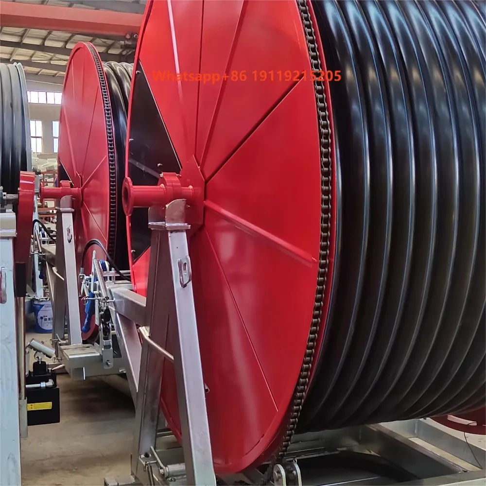 Most Popular Hose Reel With Boom Irrigation Equipment System Traveler Watering Sprinkler Machine