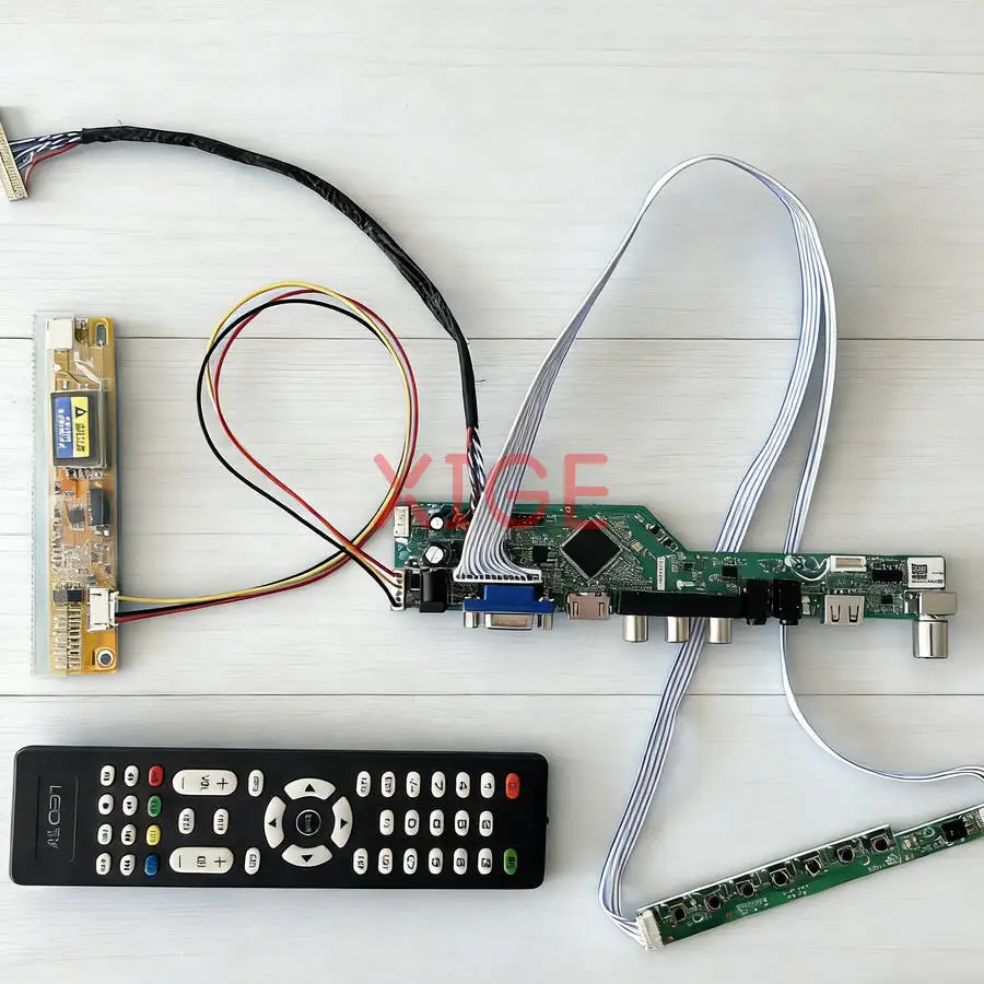 

Плата матричного контроллера подходит для LTN156AT01 LTN160AT02 N156B3 LTN160AT01 1366x768 HDMI + VGA + AV + USB 1-CCFL LVDS 30-контактный 1366*768 DIY Kit