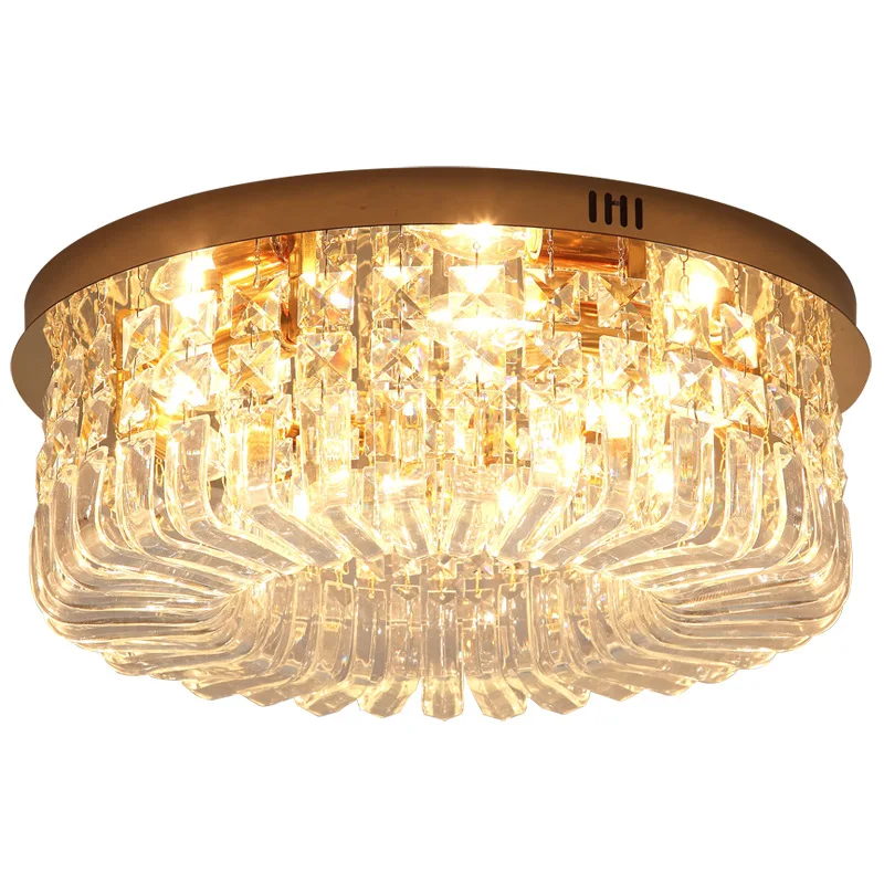 

Simple ceiling lamp, American light luxury, retro atmosphere, living room, dining room, bedroom, study, crystal lamps