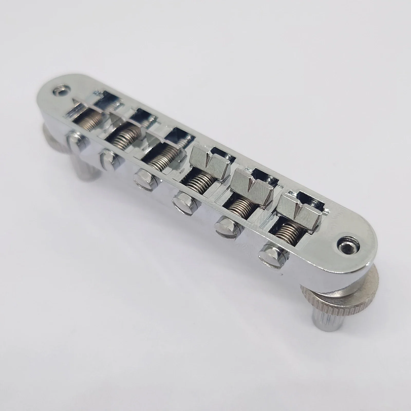 Guitar Fixed Saddle Bridge Tailpiece Set, ABR-1 Style, Tune-O-Matic, Chrome for ABR LP SG EPi, Electric Guitar