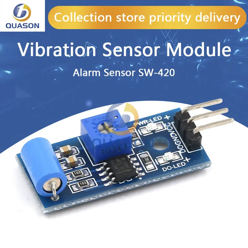 normally closed type vibration sensor module Alarm sensor module Vibration switch SW-420 for arduino