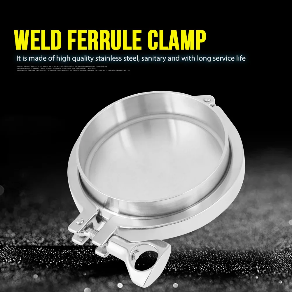 

Фитинги для санитарных труб, 1 комплект фитингов для санитарных труб из нержавеющей стали, 102 мм, 4 дюйма, зажимная прокладка с наконечником для сварки