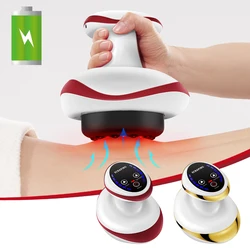 Wireless Electric Guasha Scraping Massage Cupping Body Massager Vacuum Can Suction Cup Heated Fat Burner Anti-cellulite Massager