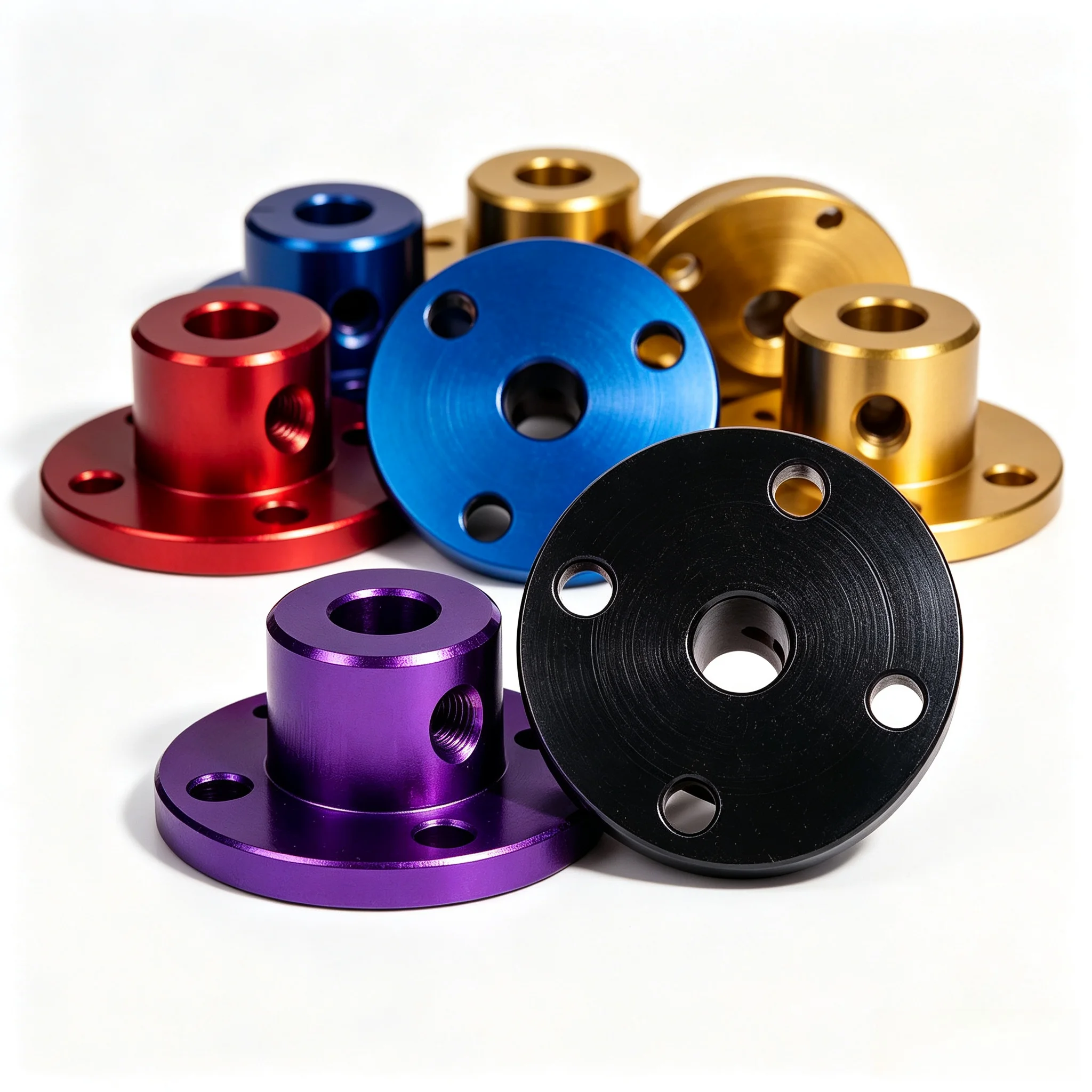 Colorful Aluminum Alloy Flange Coupling 3/4/5/6/8mm Bore Flange Mount Shaft Fixing Base Guide Shaft Support Holder for RC Model