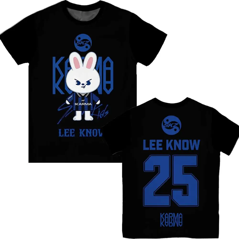 2026 Neuer Stil Koreanische Pop-Mode KPOP KARMA Cartoon-Muster Harajuku Y2K Stil Atmungsaktives Sport-T-Shirt für Männer – Detail 10