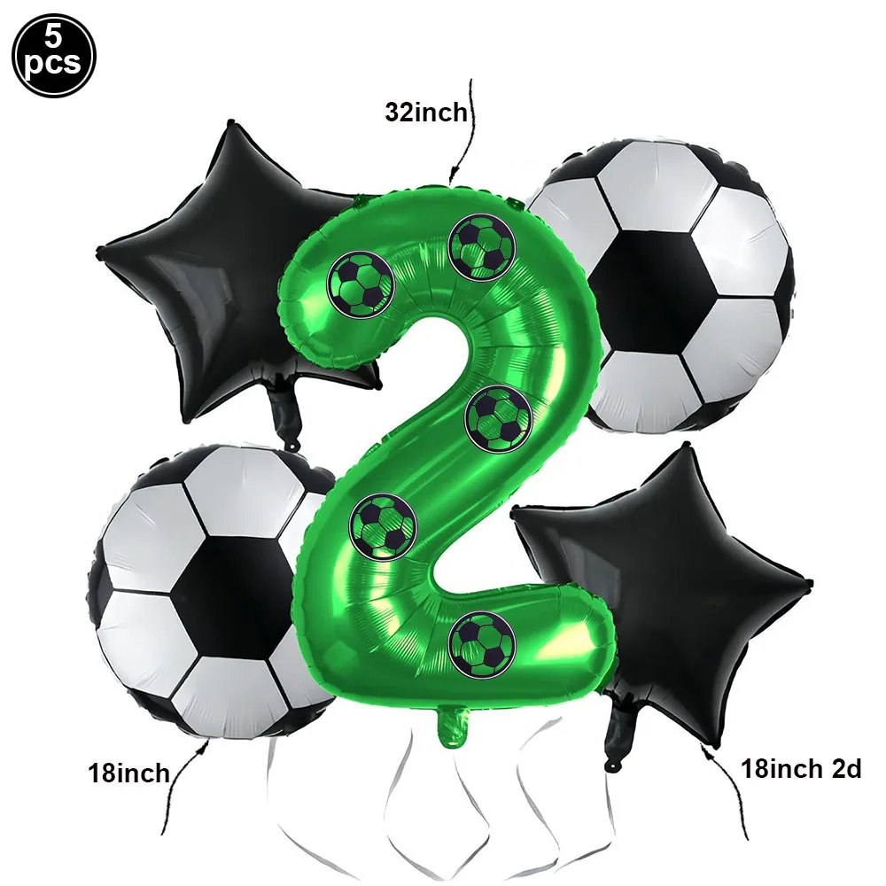 Fußballballon zum 8. Geburtstag, Dekor, Fußballballons, Jungen-Fußball-Trophäe, Nummer 8, Folienballon, Junge, Partyzubehör zum 8. Geburtstag – Detail 2