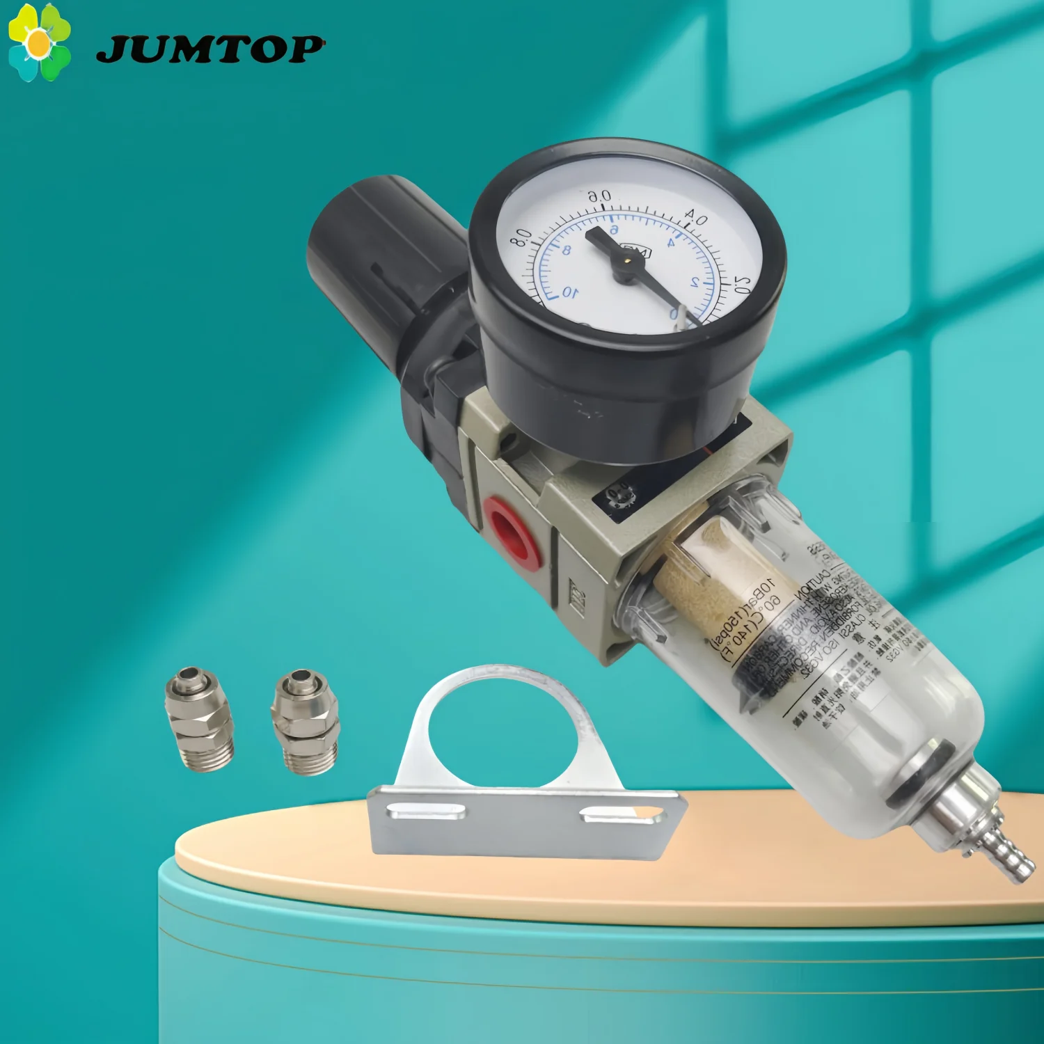 JUMTOP Dental Pneumatic Filter Air Treatment Unit Pressure Regulator Compressor Reducing Valve Oil Water Separator