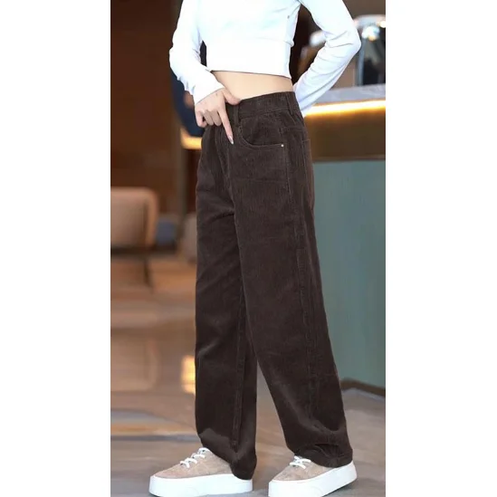 

Ретро-брюки из американского вельвета прямого кроя, свободные широкие повседневные брюки для мужчин и женщин, осенне-зимние, с эффектом стройности, с декоративными вставками