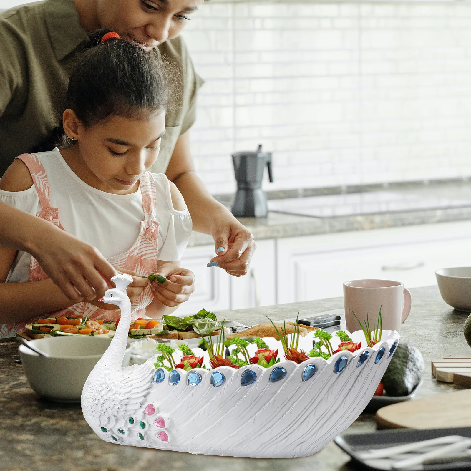 

Artificial Plants Indoor Pot for Home Decorative Flowerpot White Novel Planter Creative